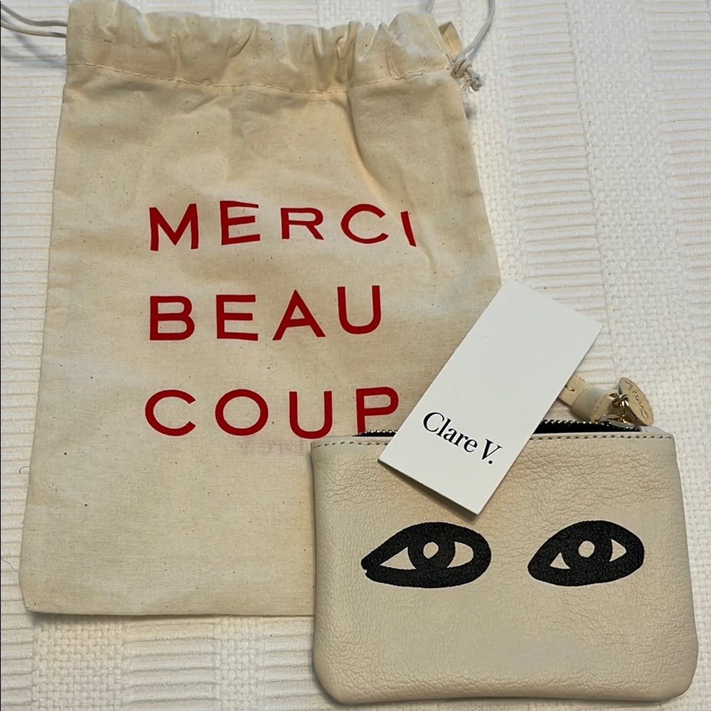 NWT Clare V Coin Clutch with Eye Motif
